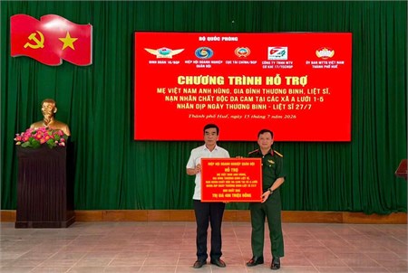 Hiệp hội doanh nghiệp Quân đội tổ chức chương trình thăm hỏi, tri ân tại Quảng Trị và TP Huế