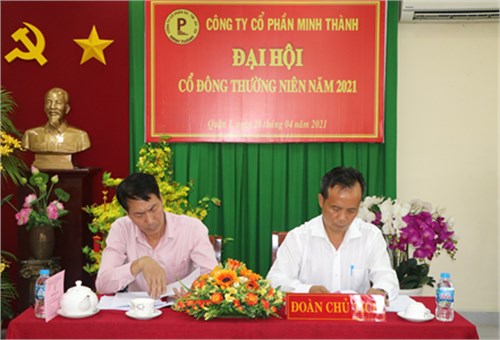 Công ty Cổ phần Minh Thành: Đại hội đồng cổ đông năm 2021